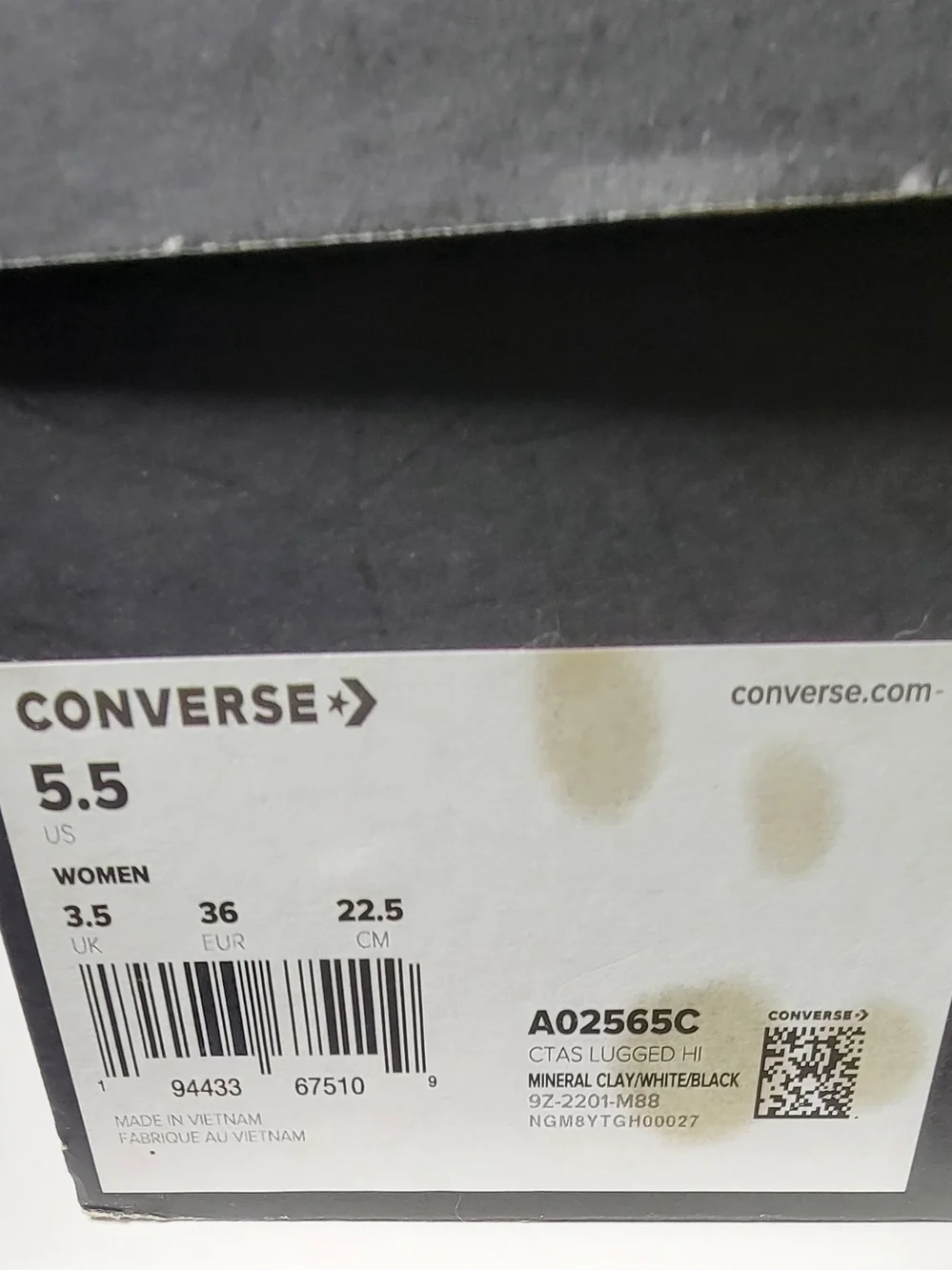 Converse Chuck Taylor All Star High Top Lug-Sole Sneakers in Rust Size 5.5 - Picture 12 of 13